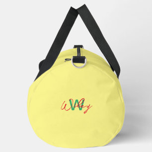 Lemon geel Minimalist Business Duffle Bag Plunjezak
