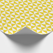 Lemon Gellow Modern Pattern Wrapping Paper Cadeaupapier (Hoek)