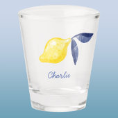 Lemon gepersonaliseerde aangepaste naam shot glas
