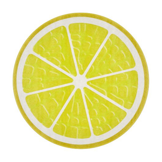 Lemon gestileerde vruchtenplak snijplank (Voorkant)