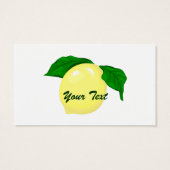 Lemon Gift Label 2 Visitekaartjes (Achterkant)