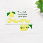 Lemon Gift Label Visitekaartjes (Bureau)