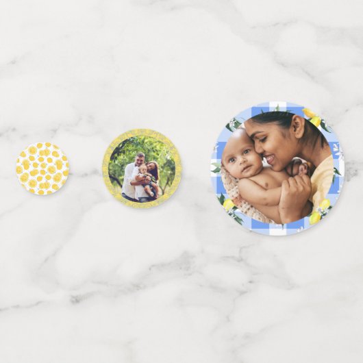 Lemon Gingham en Blue Summer Confetti (Achterkanten)