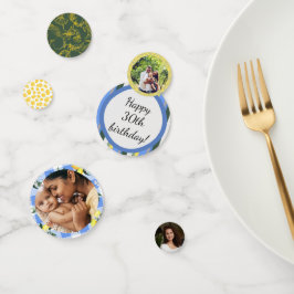 Lemon Gingham en Blue Summer Confetti