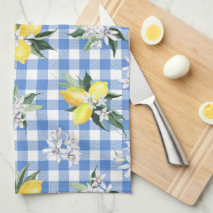 Lemon Gingham voor Zomer Keuken Decor Theedoek