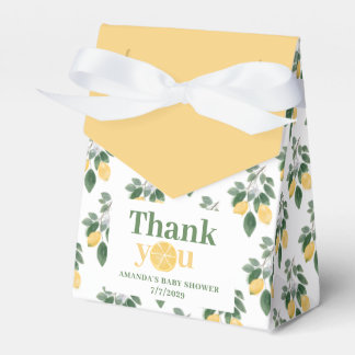 Lemon Girl Baby Shower Thank You  Bedankdoosjes