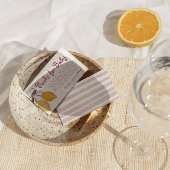 Lemon Girls Boeken voor Baby shower Baby Library Informatiekaartje