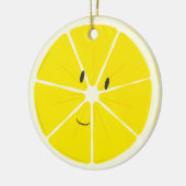 Lemon glimlachen | Versiering Keramisch Ornament (Links)