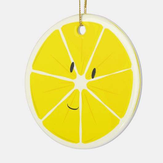Lemon glimlachen | Versiering Keramisch Ornament (Links)