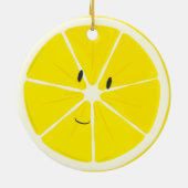 Lemon glimlachen | Versiering Keramisch Ornament (Achterkant)