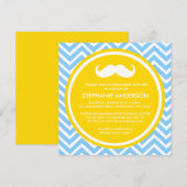 Lemon goudkleurige chevron snuffeldouche kaart (Voorkant / Achterkant)
