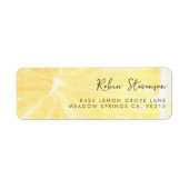 Lemon Graduation Return Address Label (Voorkant)