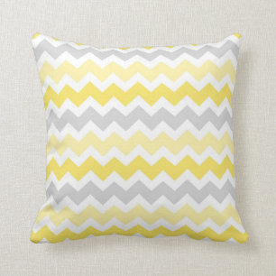 Lemon Gray Chevron Decoratief Pillow Kussen