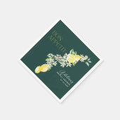 Lemon Green Main Squeeze Bruiloftsfeest Servet (Hoek)