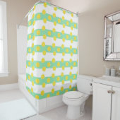 Lemon Green Yellow Shower Curtain Douchegordijn (In situ)