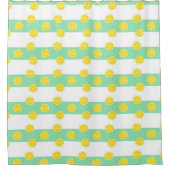Lemon Green Yellow Shower Curtain Douchegordijn (Voorkant)