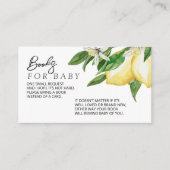 Lemon Greenery Book for Baby Enclosure Card Informatiekaartje (Voorkant)