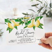 Lemon Greenery Bridal Shower Kaart