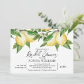 Lemon Greenery Bridal Shower Kaart (Staand voorkant)