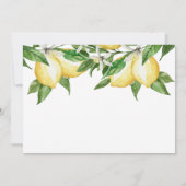 Lemon Greenery Bridal Shower Kaart (Achterkant)