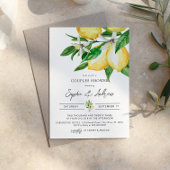 Lemon Greenery Couples Shower Kaart