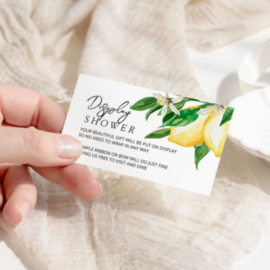 Lemon Greenery Display Shower Enclosure Kaart