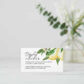 Lemon Greenery Display Shower Enclosure Kaart (Staand voorkant)