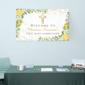 Lemon Greenery First Heilige Communauteit Welkom Spandoek (Beurs)