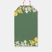 Lemon Greenery First Heilige Communie Dank u Cadeaulabel (Achterkant)