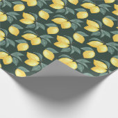 Lemon Greenery Gift Wrapping Paper Cadeaupapier (Hoek)