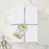 Lemon Greenery Gold Vrijgezellenfeest Cadeaulabel (Met Touw)