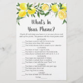 Lemon Greenery Gold wat zit er in je telefoonspel (Voorkant)