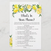 Lemon Greenery Gold wat zit er in je telefoonspel (Voorkant / Achterkant)