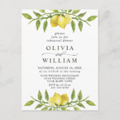 Lemon Greenery REHEARSAL DINNER Invitation Briefkaart (Voorkant)