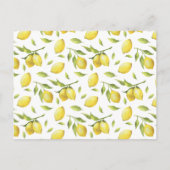 Lemon Greenery REHEARSAL DINNER Invitation Briefkaart (Achterkant)