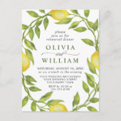 Lemon Greenery REHEARSAL DINNER Invitation Briefkaart (Voorkant)