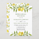 Lemon Greenery REHEARSAL DINNER Invitation Briefkaart<br><div class="desc">Elegant Lemons Greenery Wedding Briefkaart.</div>