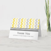 Lemon Grey Chevron Employee Appreciation Kaart (Voorkant)