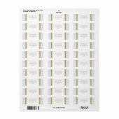Lemon Grey Damask Custom Return Adres Labels (Full Sheet)