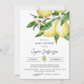 Lemon Groene Baby Shower Uitnodiging (Voorkant)