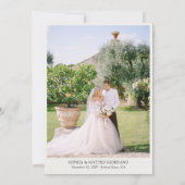 Lemon Grove 5 foto bruiloft Bedankkaart (Achterkant)