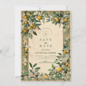 Lemon Grove Bloom Bruiloft Save The Date (Voorkant)