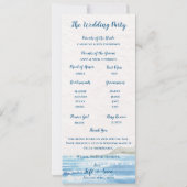 Lemon Grove Coastal Wedding Ceremony Program Kaart (Achterkant)