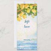 Lemon Grove Coastal Wedding Ceremony Program Kaart (Voorkant)