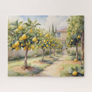 Lemon Grove Elegantie in Waterverf Legpuzzel