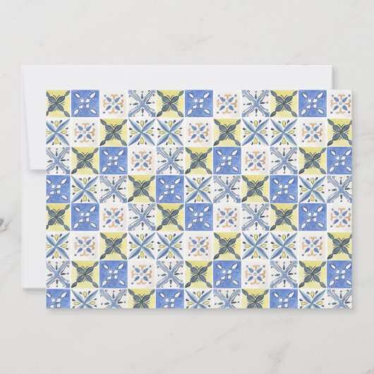 Lemon Grove Foto Italiaans Platteland Bruiloft Save The Date (Achterkant)