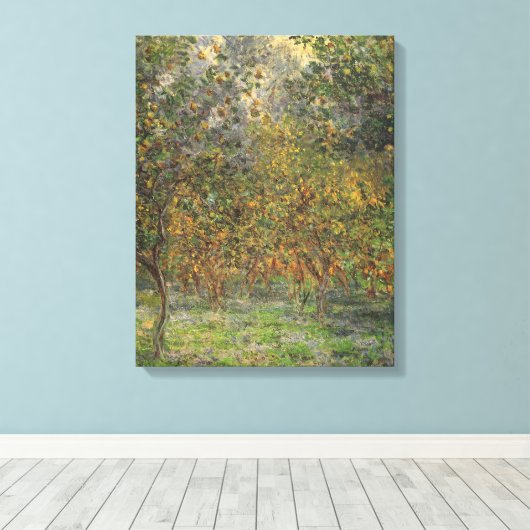 Lemon Grove in Bordighera door Claude Monet Canvas Afdruk (Insitu (Houten vloer))