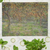 Lemon Grove in Bordighera door Claude Monet Theedoek (Gevouwen)