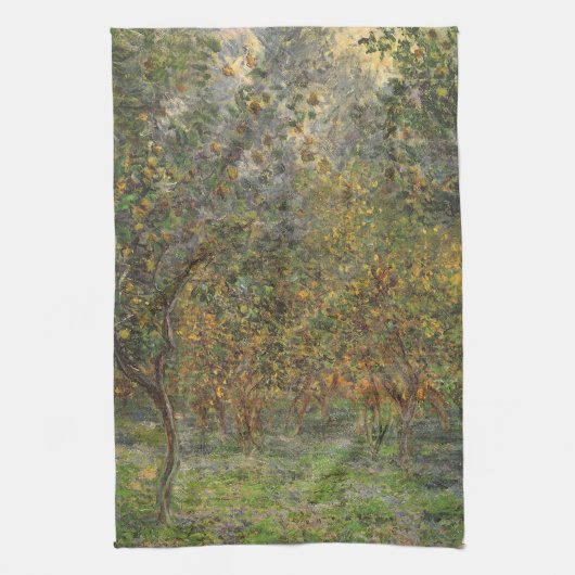 Lemon Grove in Bordighera door Claude Monet Theedoek (Verticaal)