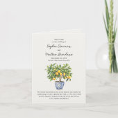 Lemon Grove Italiaans platteland bruiloft programm (Voorkant)